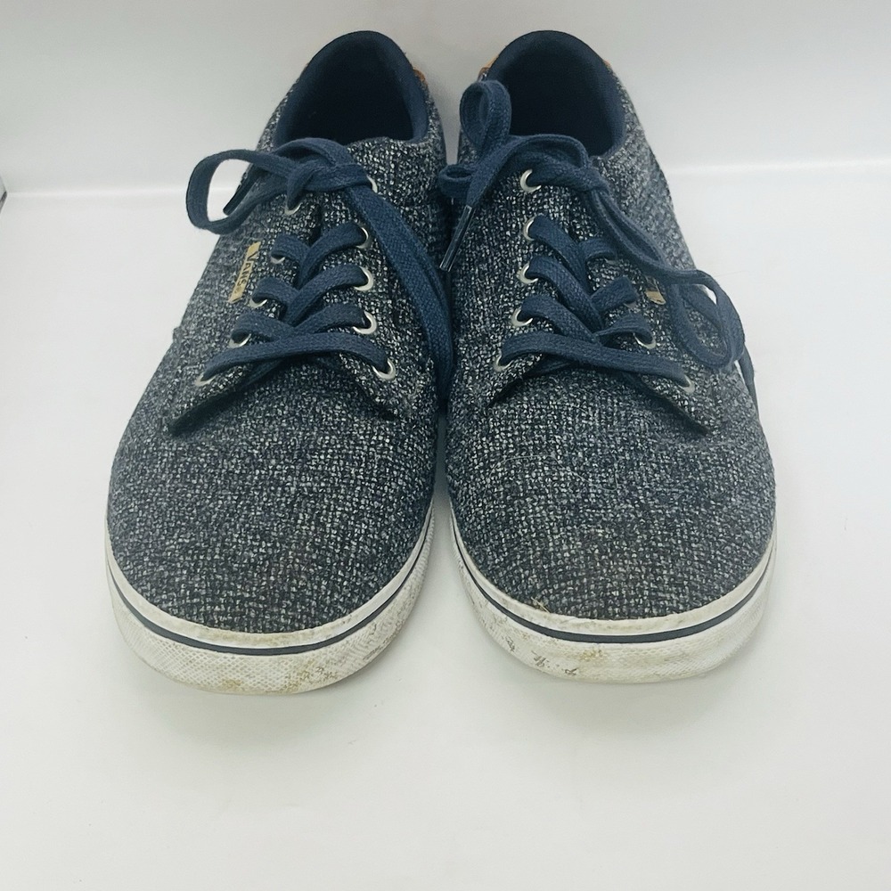 Vans UltraCush Women 9 Blue Grey Tweed Textile Low Top Sneakers 721356 - Picture 3 of 10